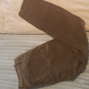 Olive green, high rise, button up, skinny jean